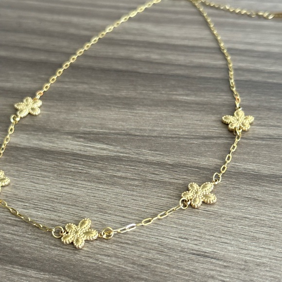 Flower Necklace Q839 - Picture 4 of 6